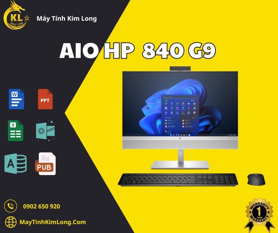 PC HP EliteOne 840 G9 AIO 8W8J4PA (23.8 Full HD/Intel Core i7-13700/16GB/512GB SSD/Windows 11 Home/WiFi 802.11ax)