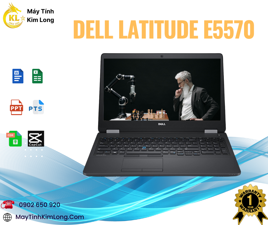 Laptop Dell Latitude E5570/I5-6300u/Ram 8GB/SSD 256GB/15.6 HD