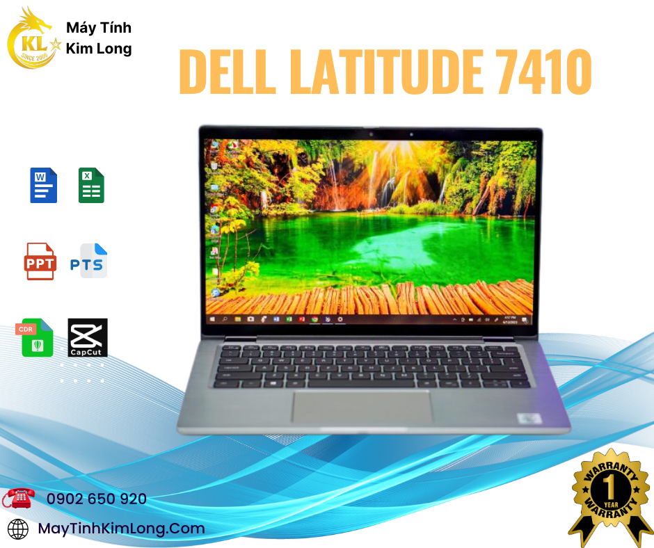 Laptop Dell Latitude 7410 - Intel Core i7-10610U |RAM 16GB|SSD 256Gb|14 inch Full HD