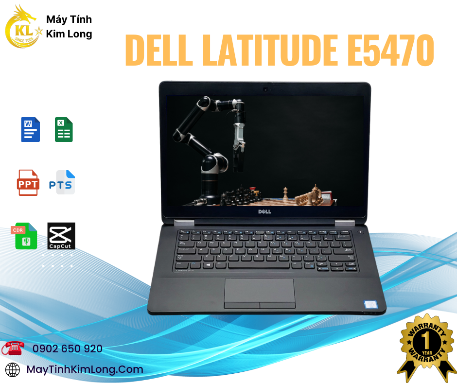 Laptop Dell Latitude E5470/I5-6200U/Ram 8GB/SSD 256GB/14 HD