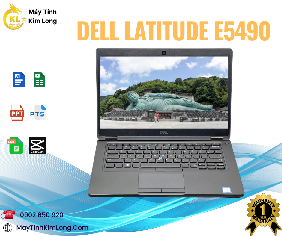 Laptop Dell Latitude E5490/I5-8250u/Ram 8GB/SSD 256GB/14