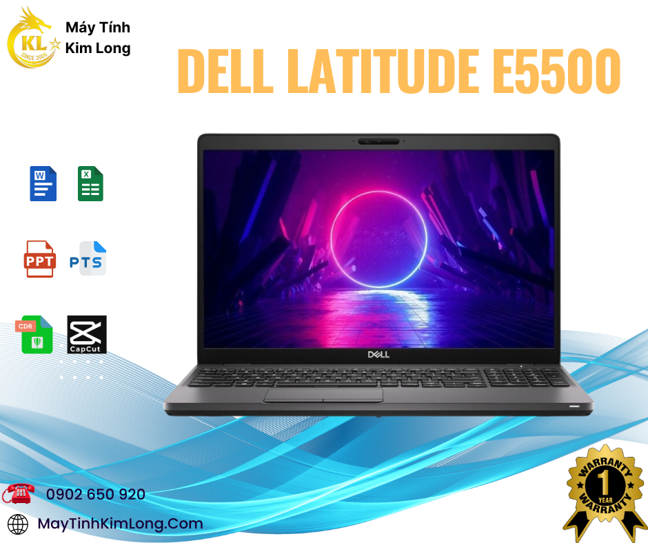 Laptop Dell Latitude E5500 - Core i7 8th