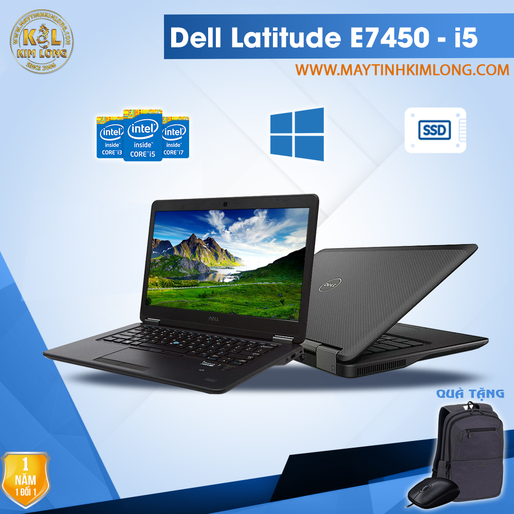 Laptop Dell Latitude E7450 I5 5300u 4gb Ssd1gb Maytinhkimlong Com